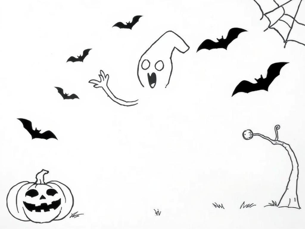 Spooky Halloween Coloring Page