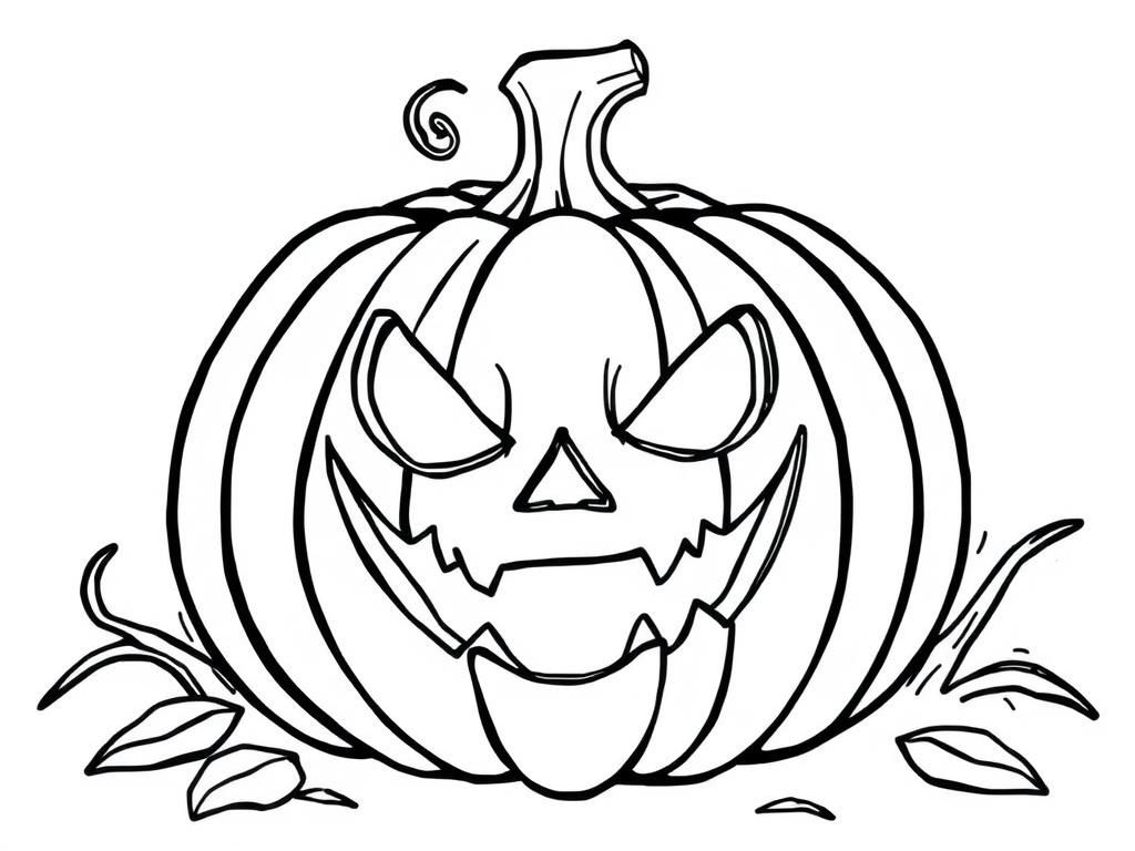 Preview of Halloween scary pumpkin