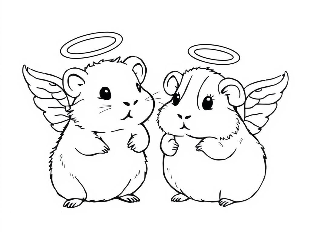 hamster and guinea pig angels