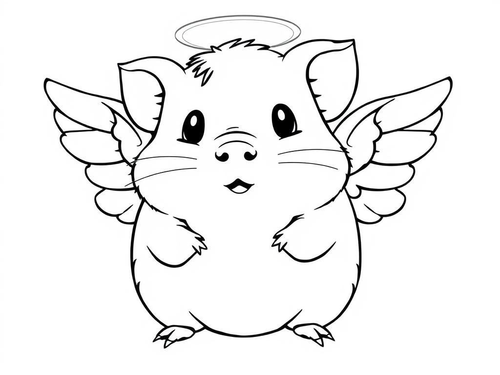 hamster pig angel