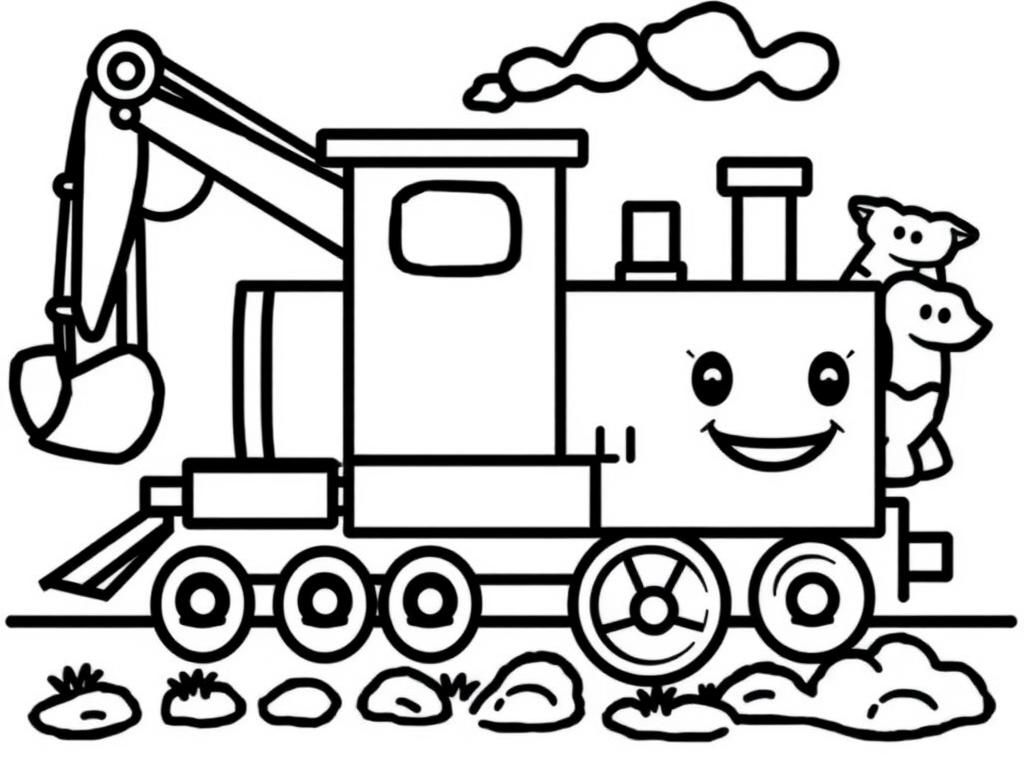 Vehicles Coloring Page