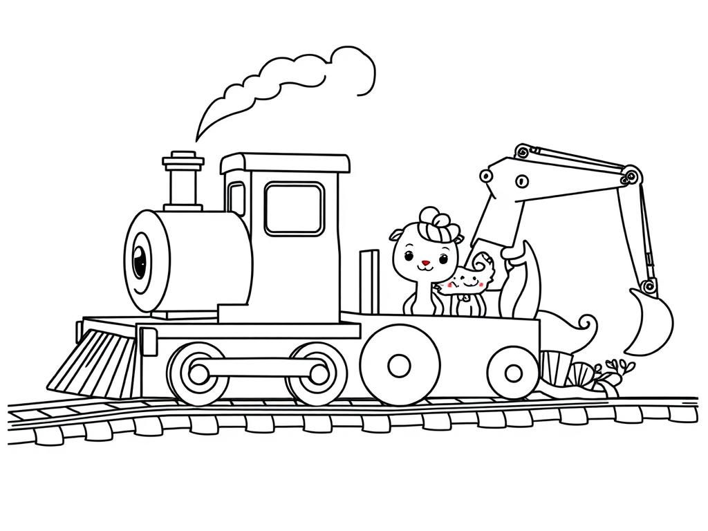 Vehicles Coloring Page