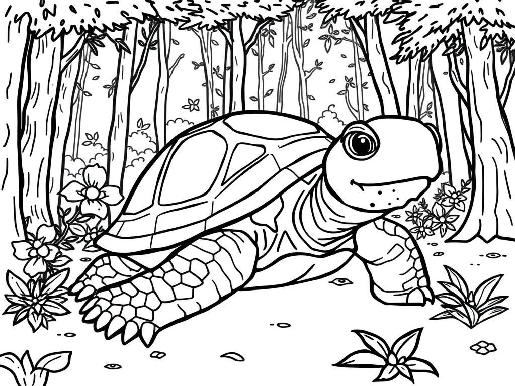 Turtles Coloring Page