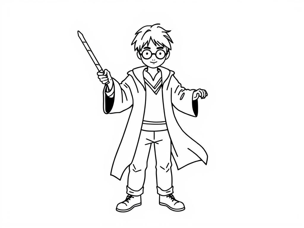 Preview of Harry Potter Coloring Page