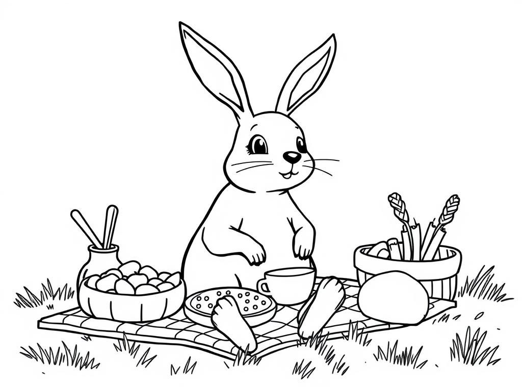 Preview of Hase das picknick macht