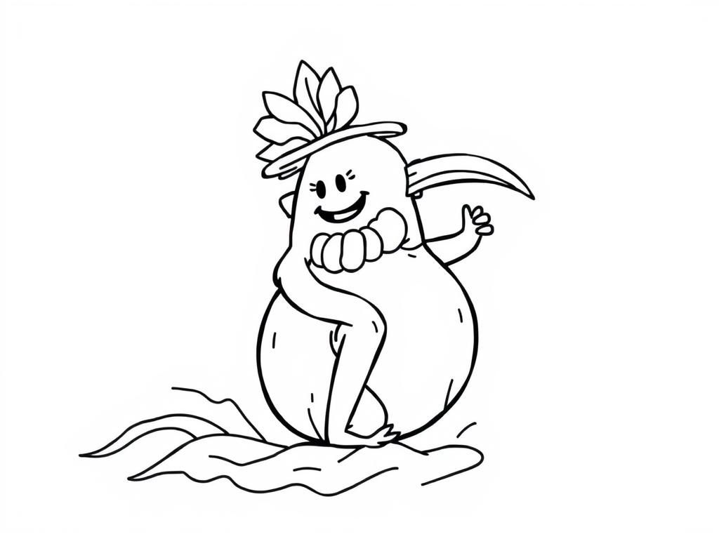 Vegetables Coloring Page