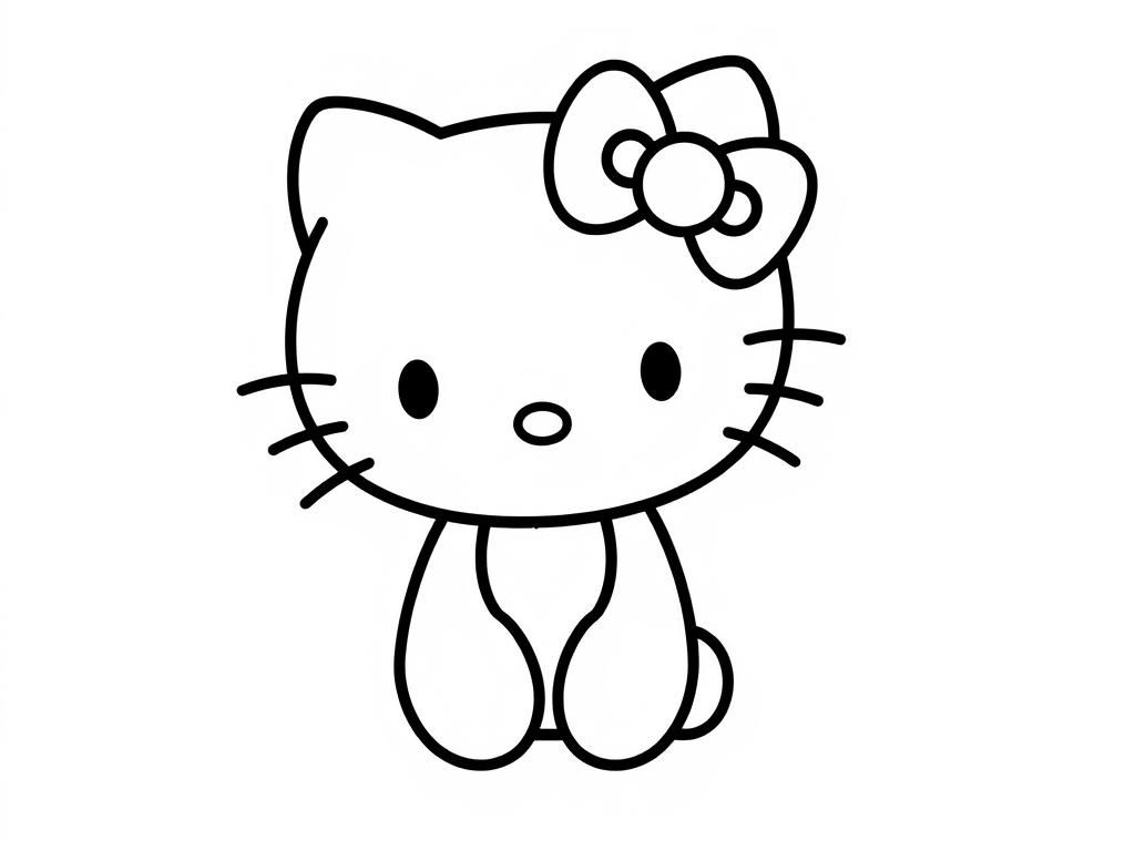 Hello Kitty Coloring Page