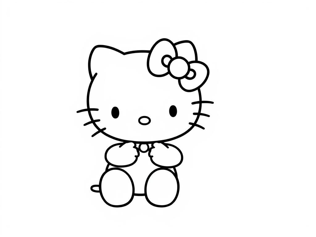 Hello Kitty Coloring Page
