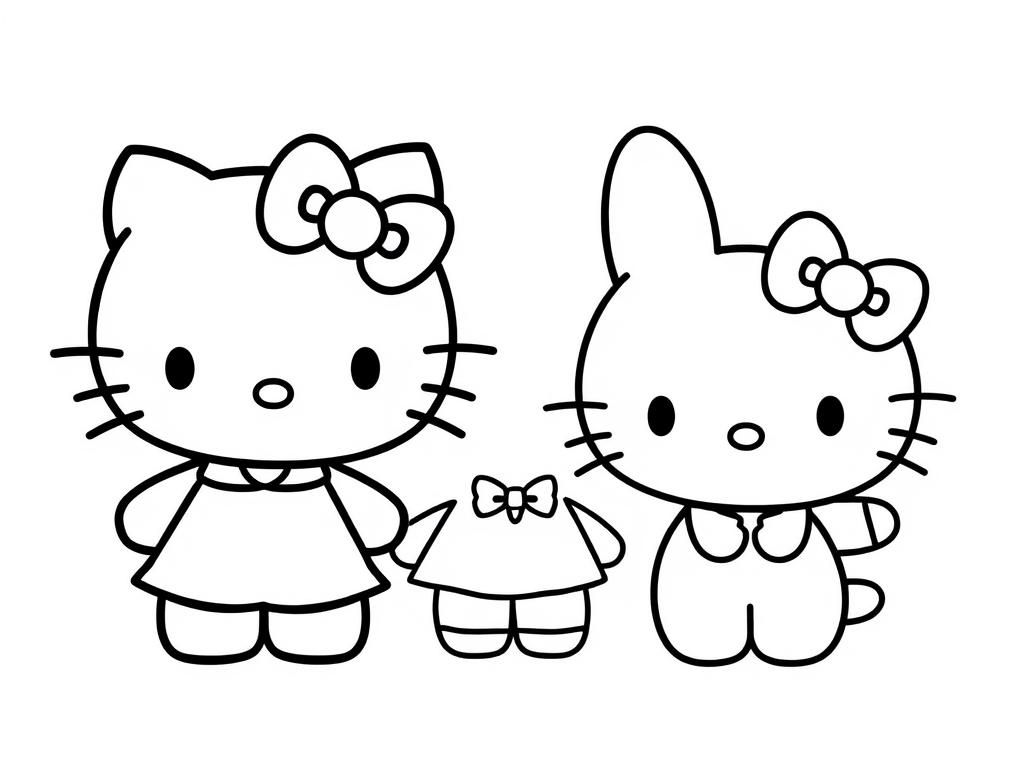 Preview of Hello Kitty, My Melody and pochacco