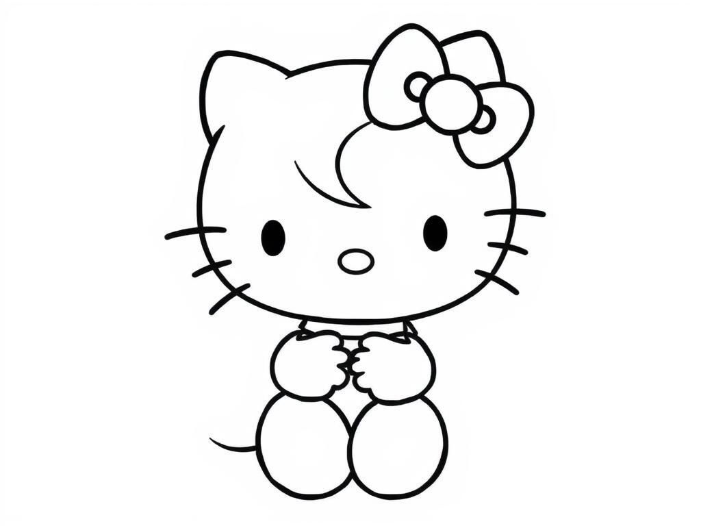 Hello Kitty Coloring Page