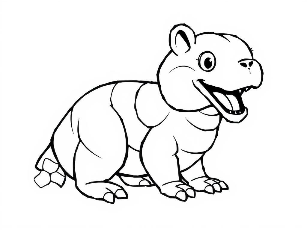 Rhino Coloring Page: Fun and Easy to Color