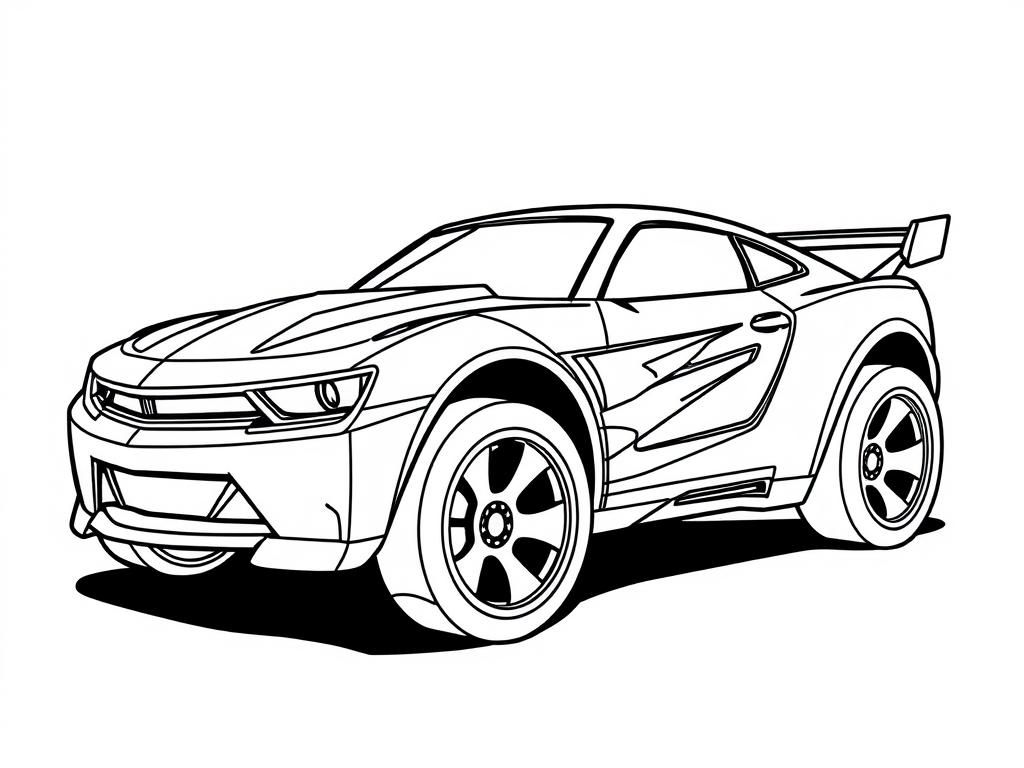 Coloring Page of Cars