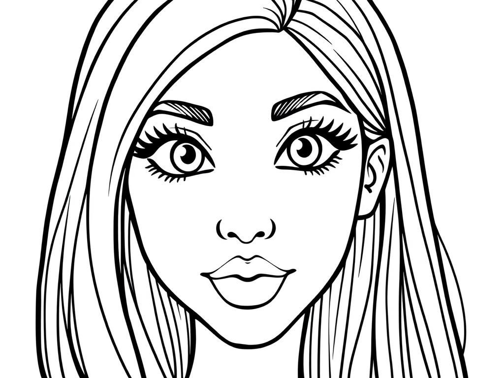 Portrait Coloring Page