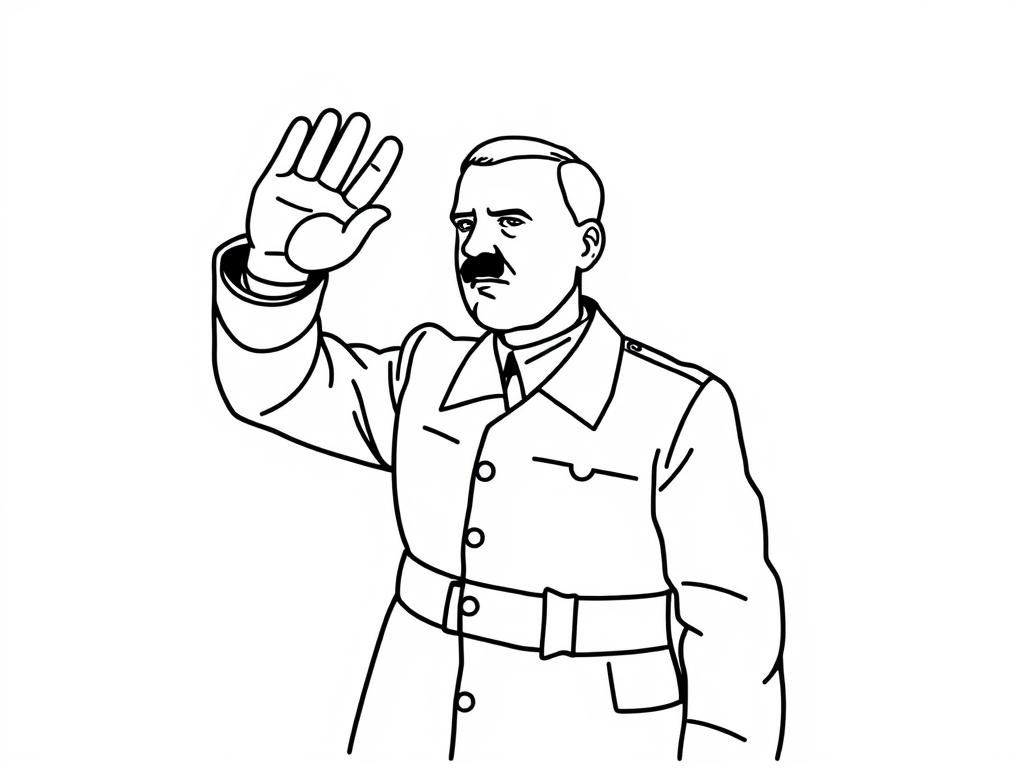 Hitler doing a nazi salute