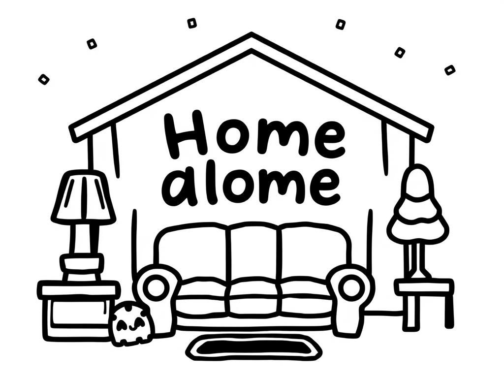 Home Alone Coloring Page