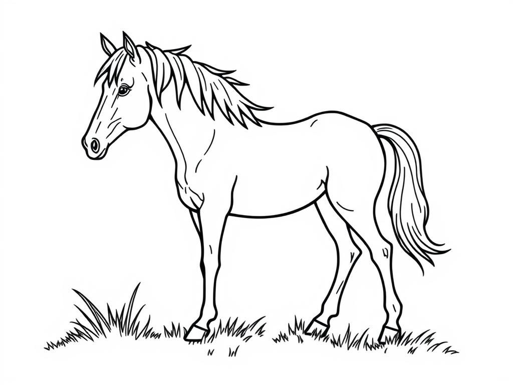 Horse Coloring Page