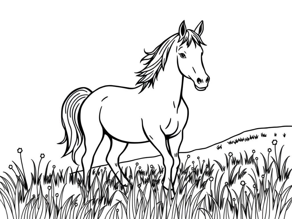 Preview of Horse in meadow