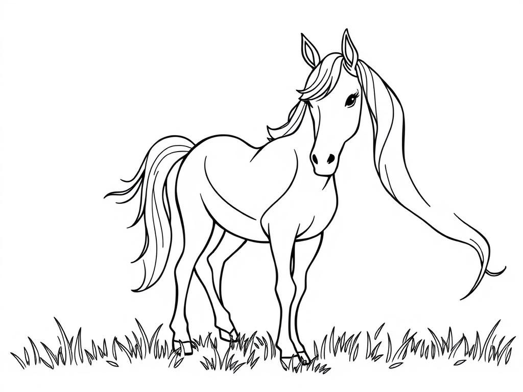 Horse Coloring Page