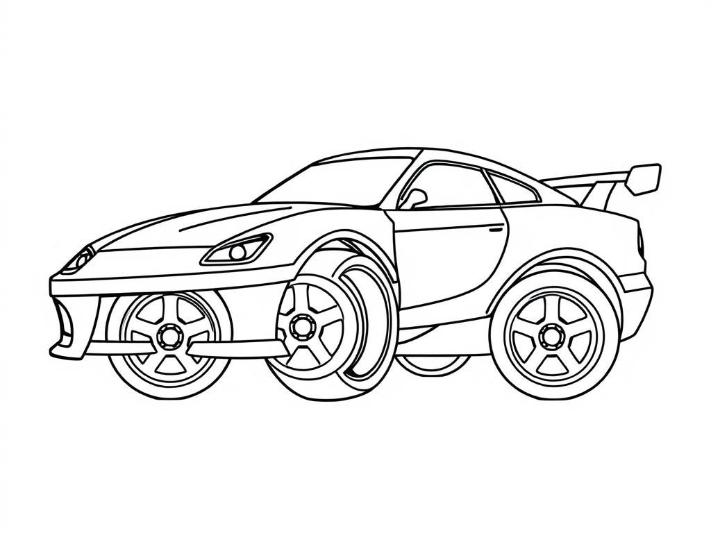 Sports Car Coloring Page