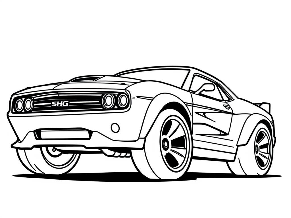 Sports Car Coloring Page