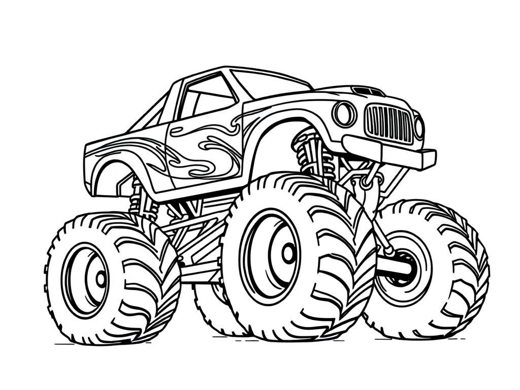 Monster Truck Coloring Page