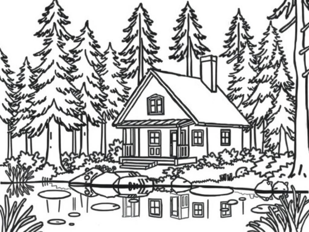 Preview of House in the forest by the lake