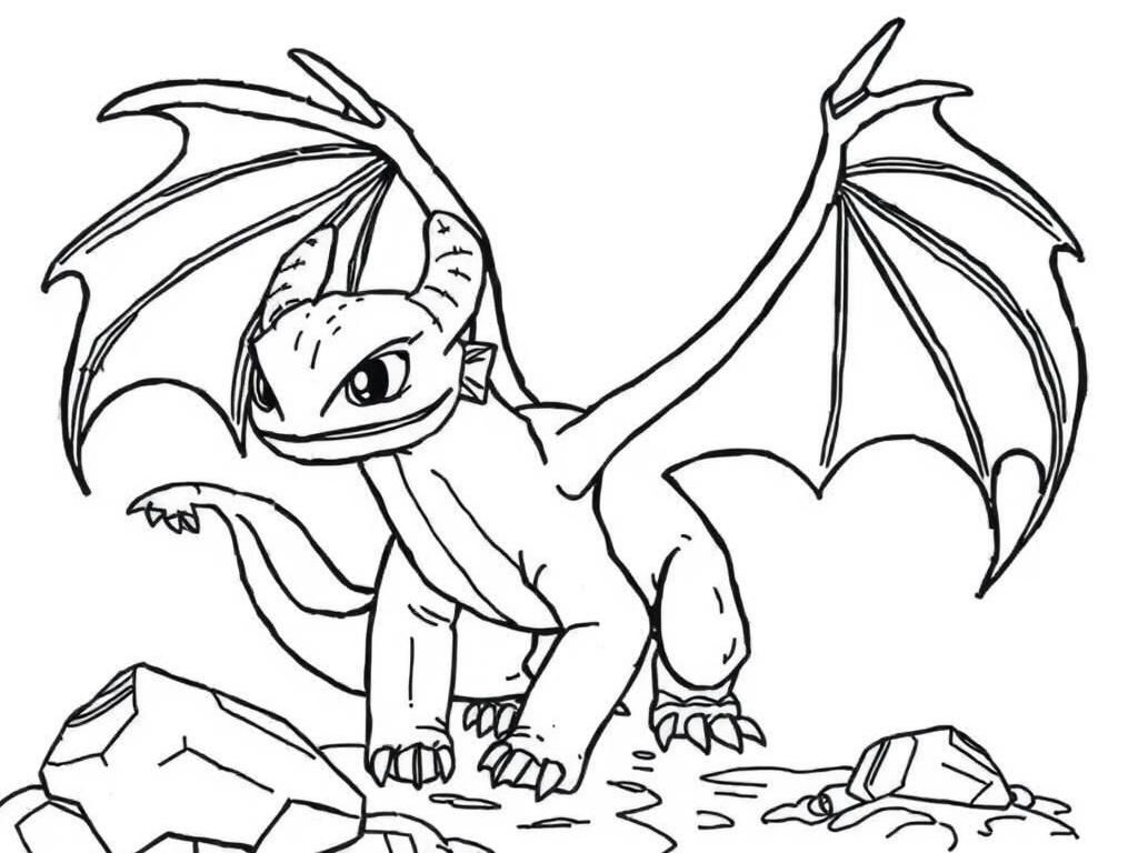 Preview of how to train your dragon coloring page