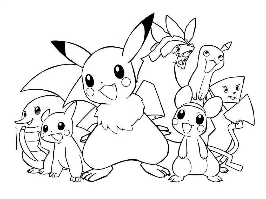 Pokémon Coloring Page for Kids