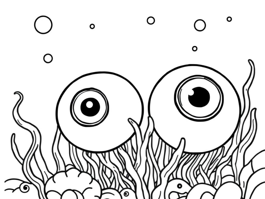 Huge eyeballs in the ocean
