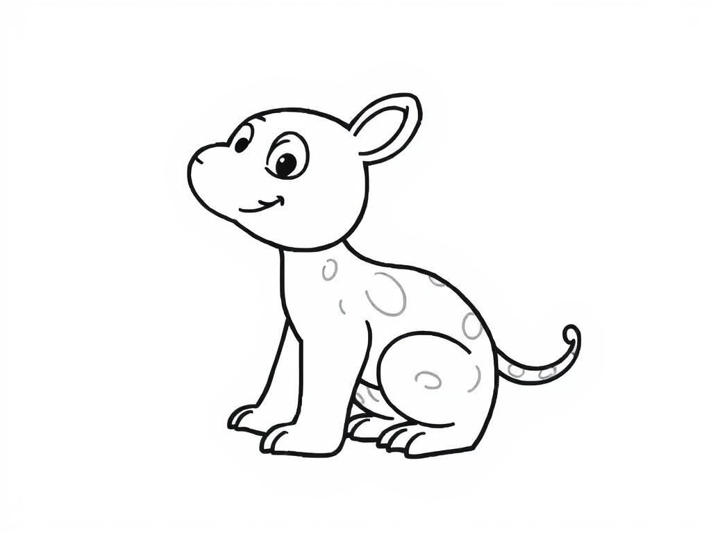 Cute Puppy Coloring Page
