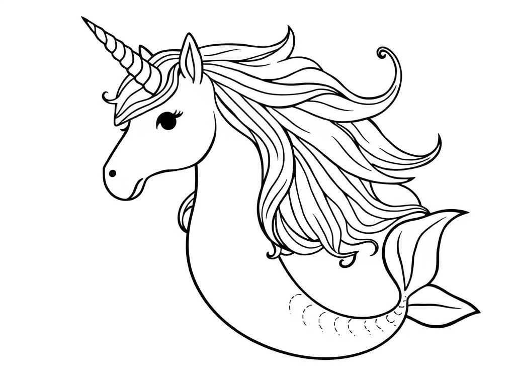 Mermaid Coloring Page