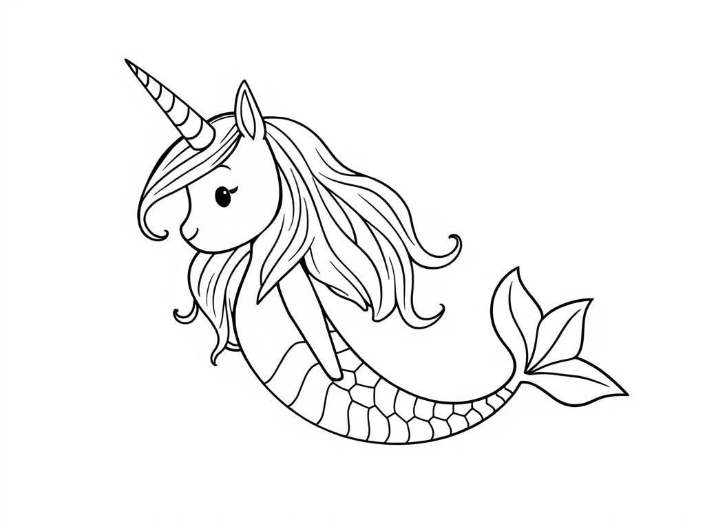 Mermaid Coloring Page