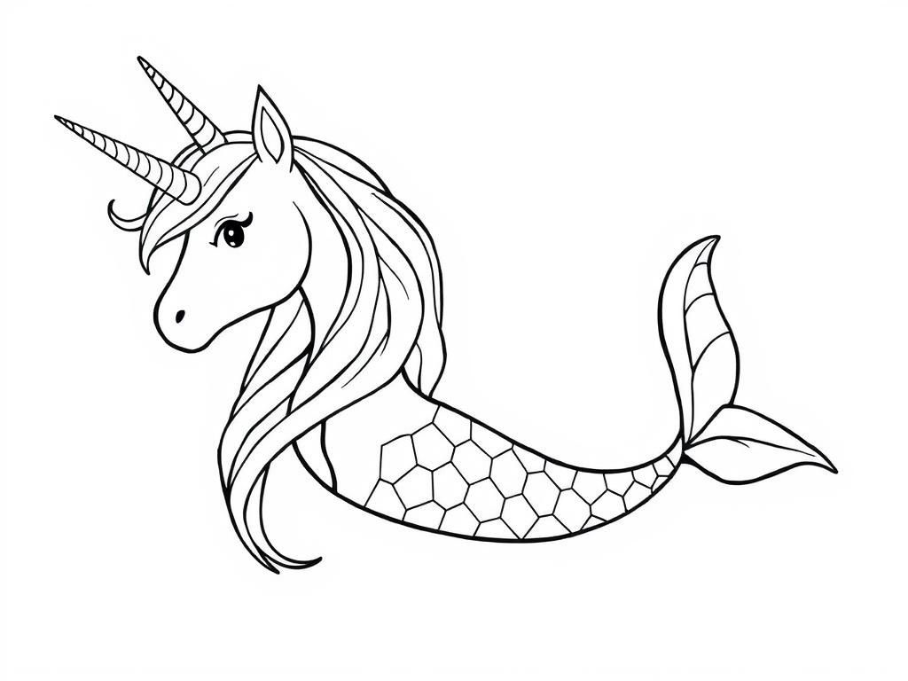 Mermaid Coloring Page