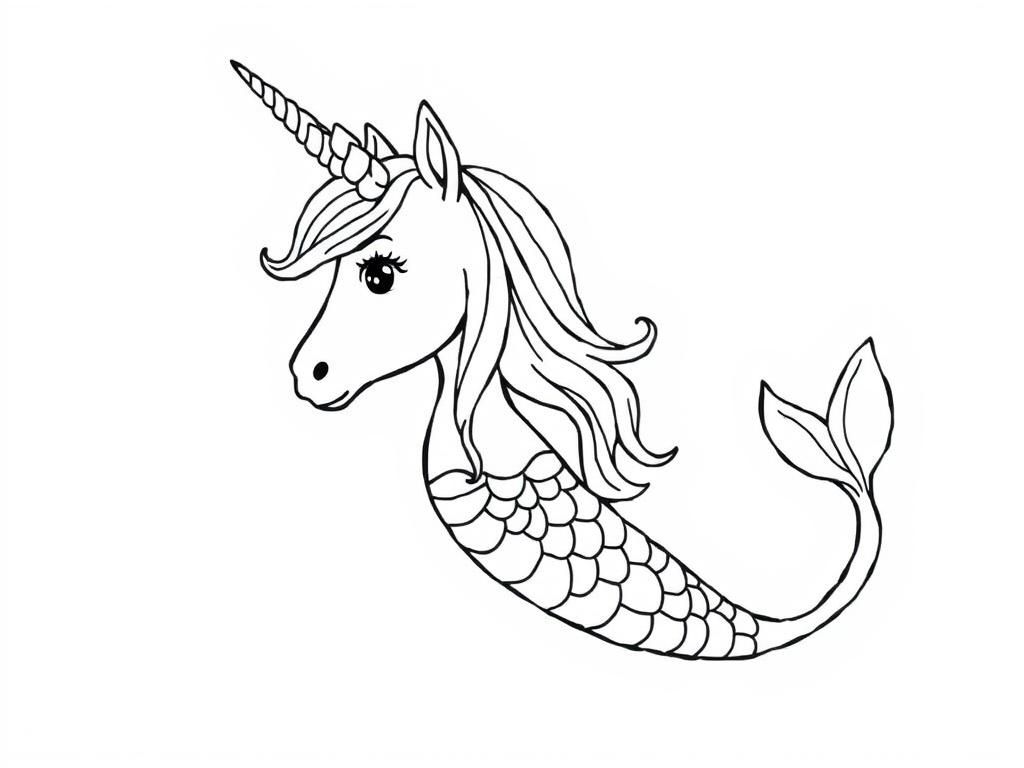 Mermaids Coloring Page