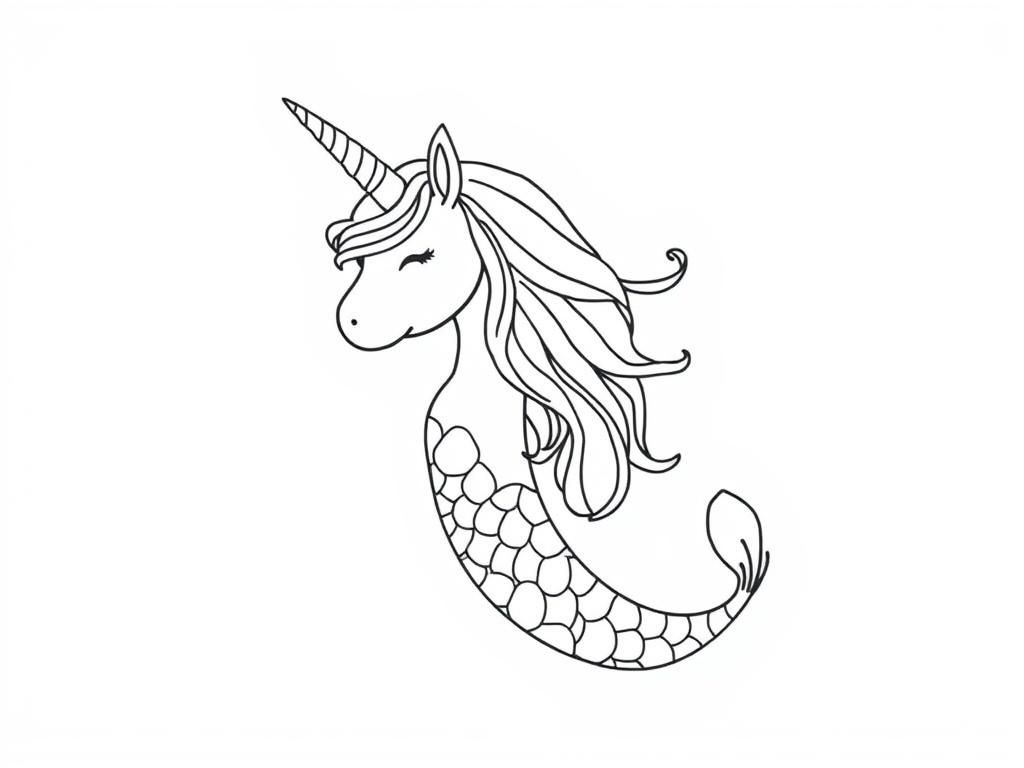 Mermaid Coloring Page