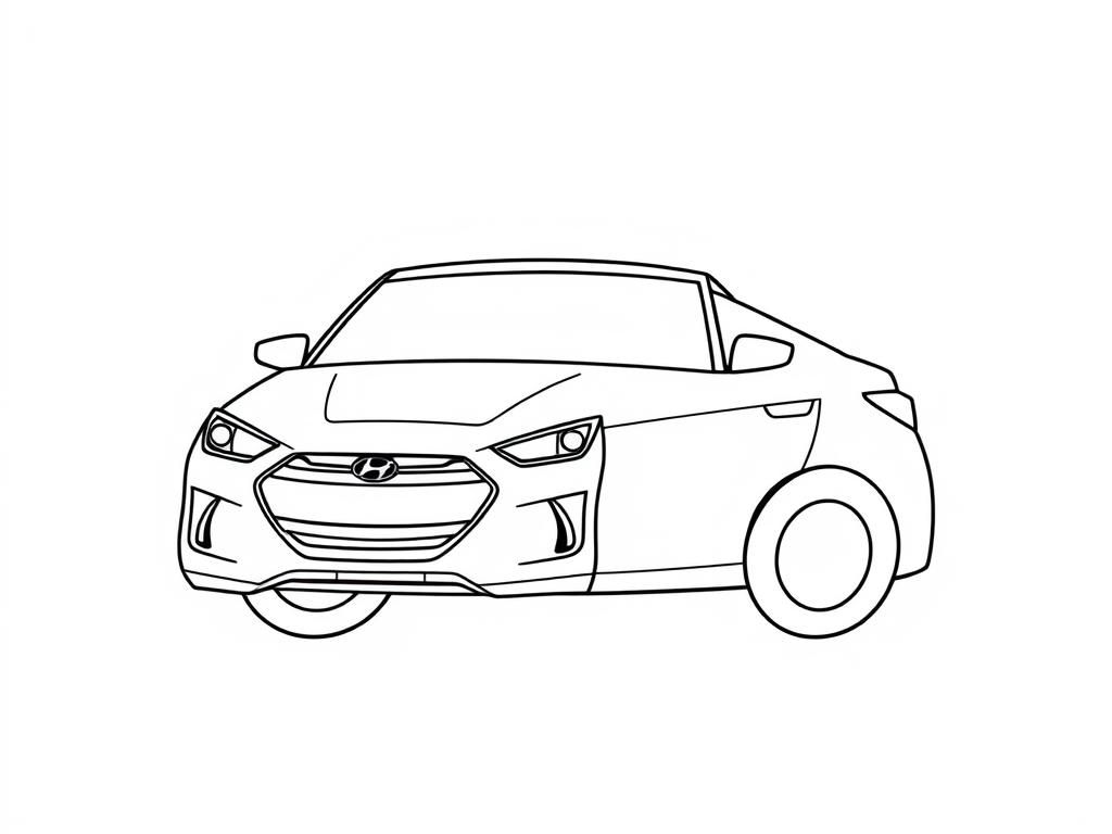 Automotive Coloring Page
