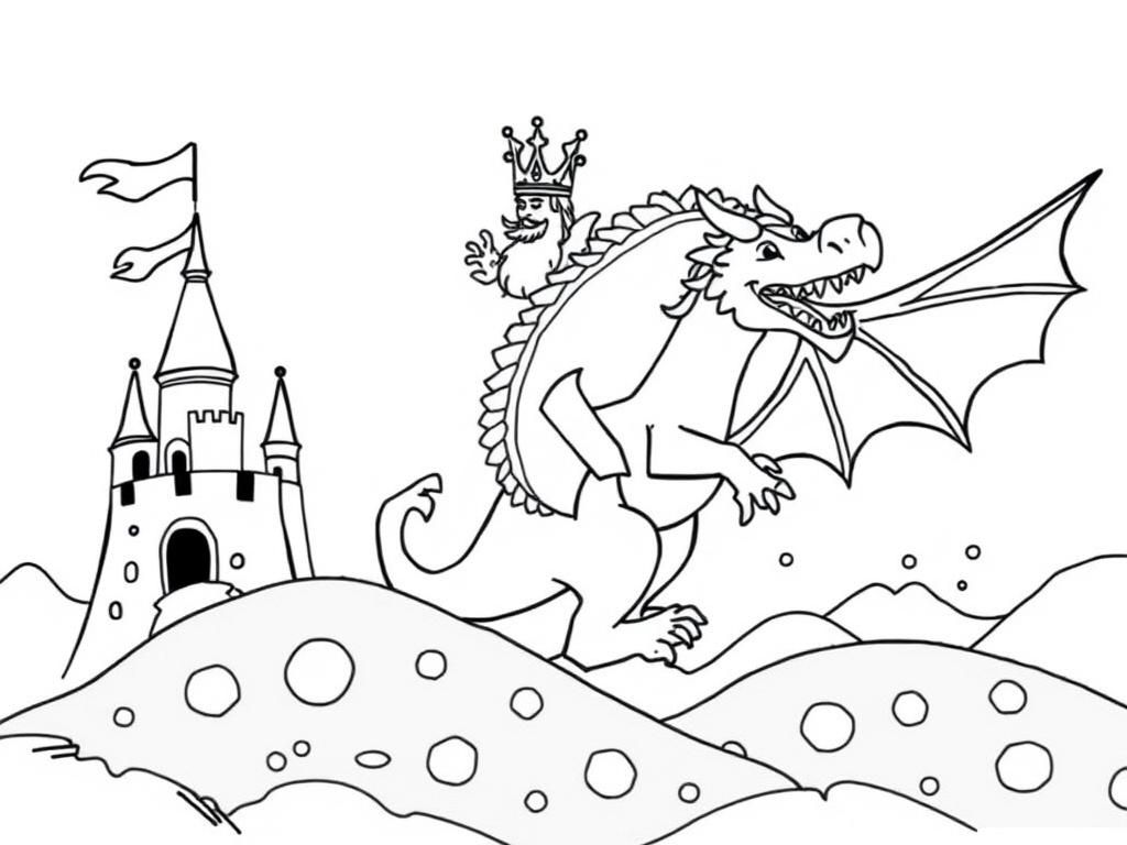 Preview of I would like a taco king who is riding a dragon to victory over a castle made of cheese!