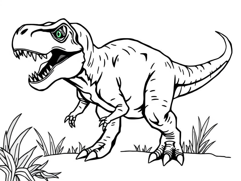 T-Rex Coloring Page