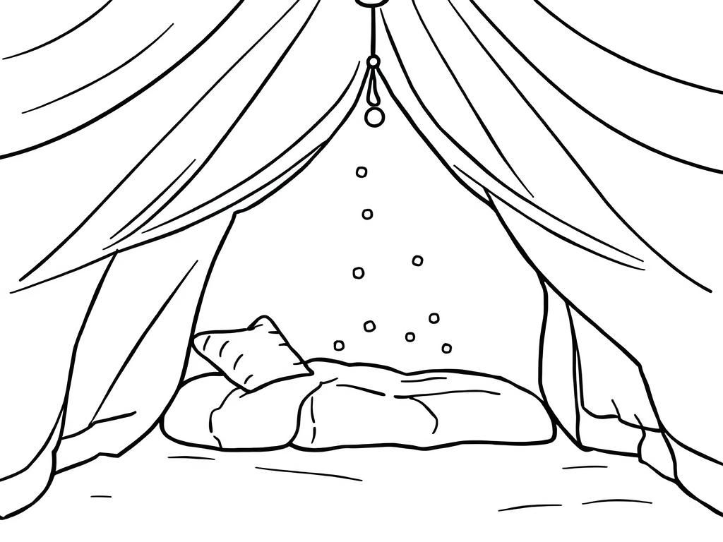 Preview of Inside a cozy glancing tent