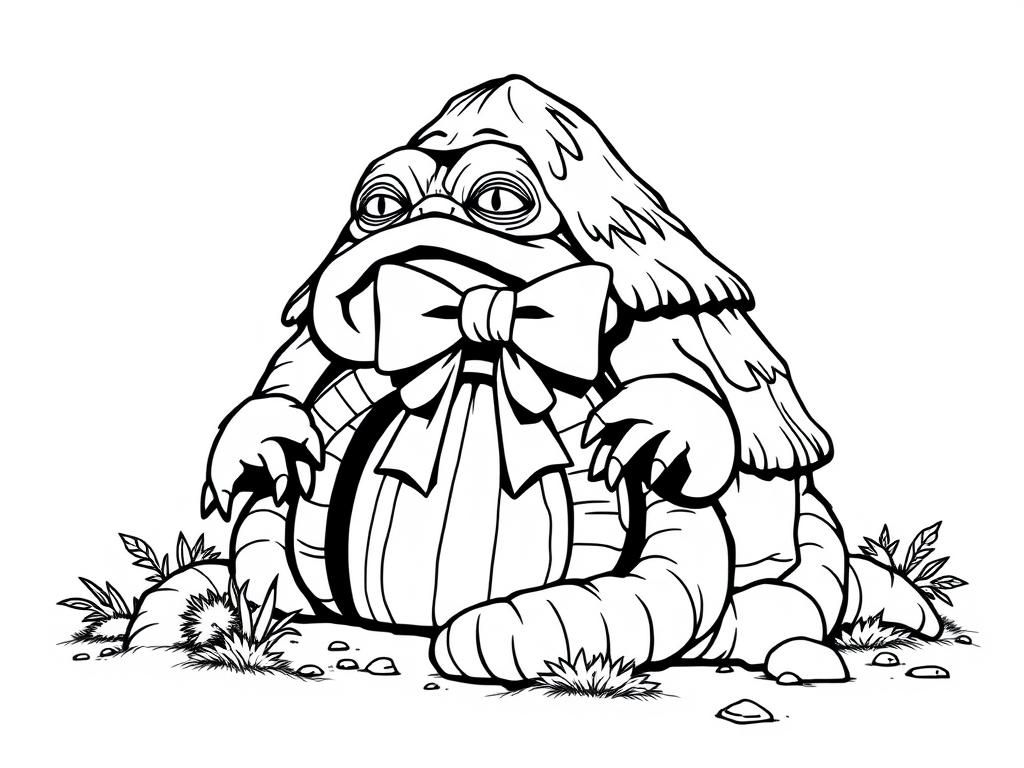 Monsters Coloring Page