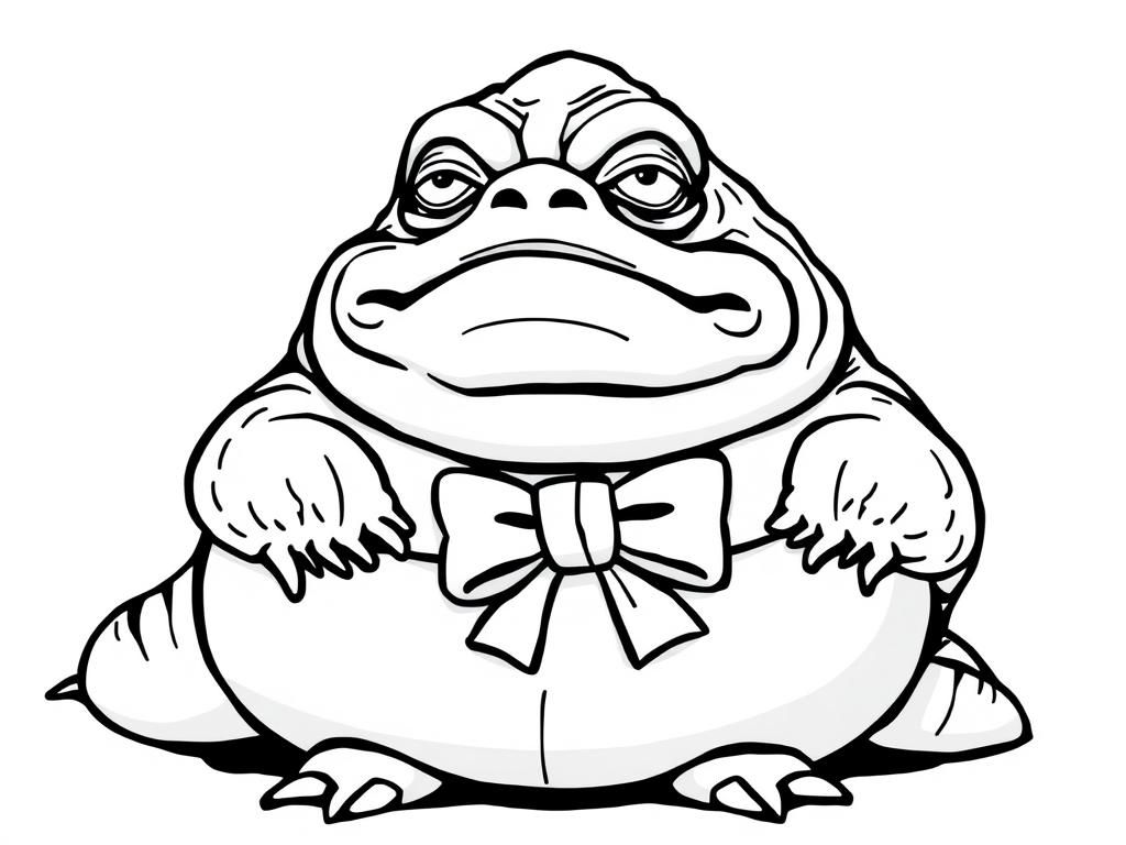 Jabba the Hutt Coloring Page
