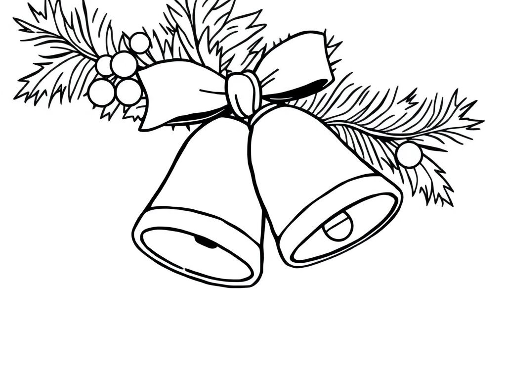 Christmas Bells Coloring Page