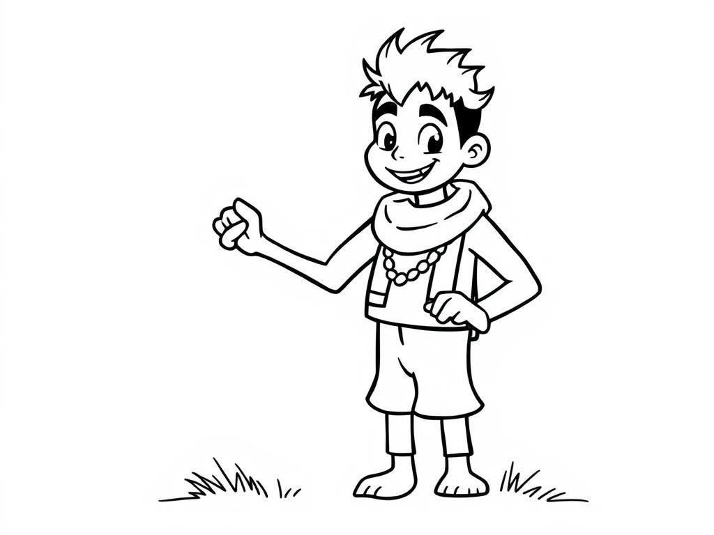 Boy Coloring Page