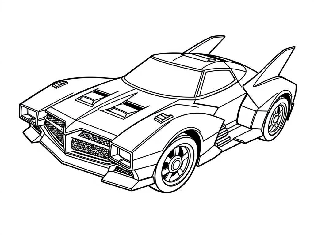 Sports Car Coloring Page