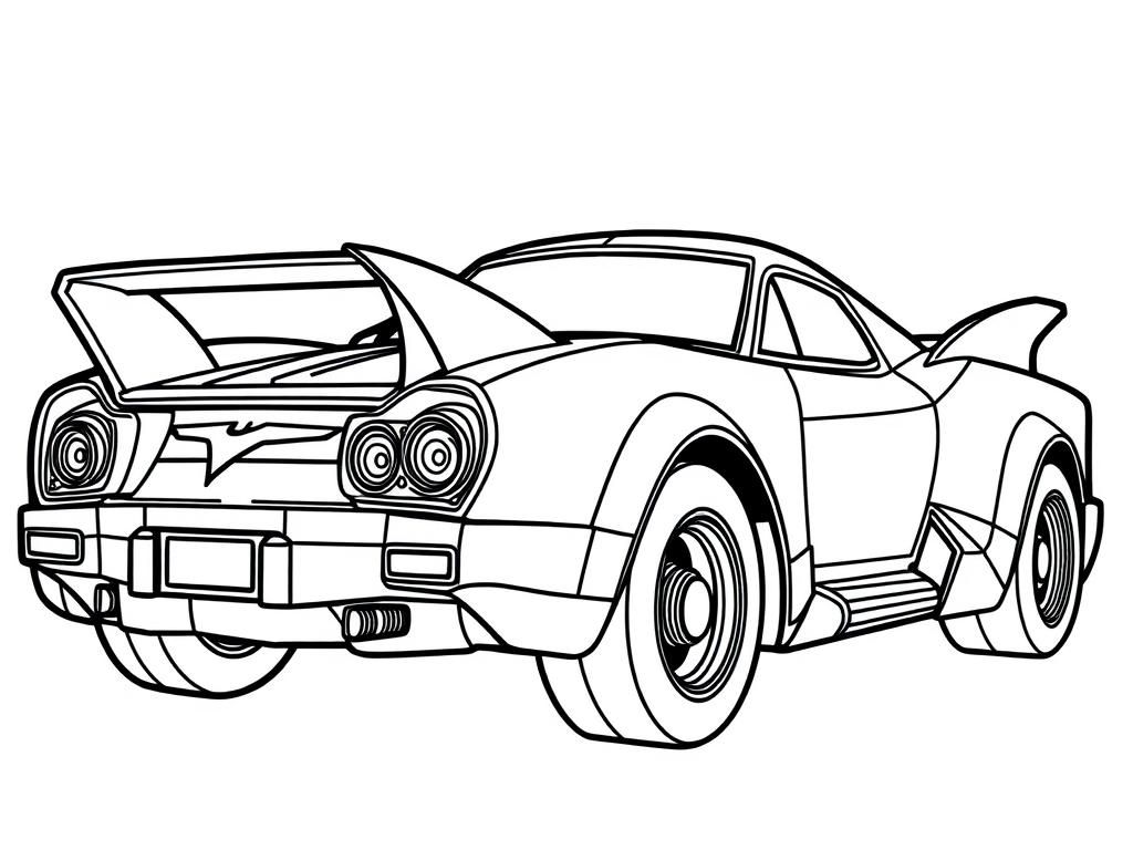 Sports Car Coloring Page