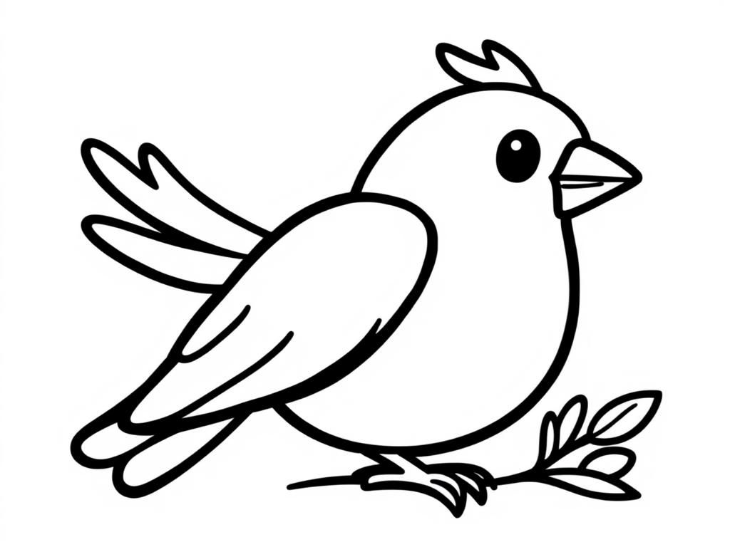 Bird Coloring Page