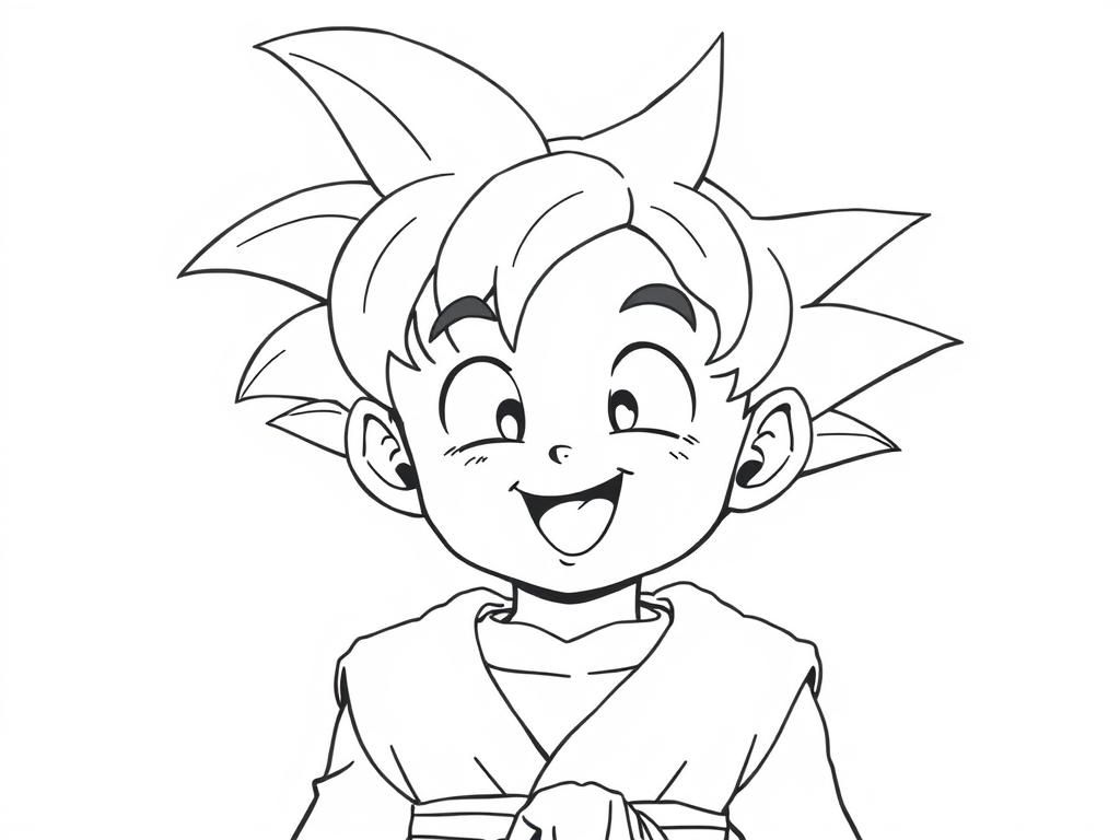 Goku Coloring Page - Dragon Ball Character