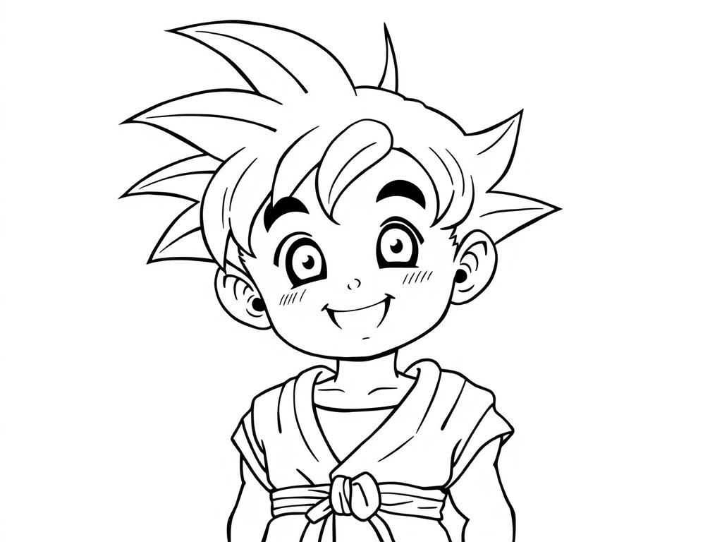 Goku Dragon Ball Coloring Page