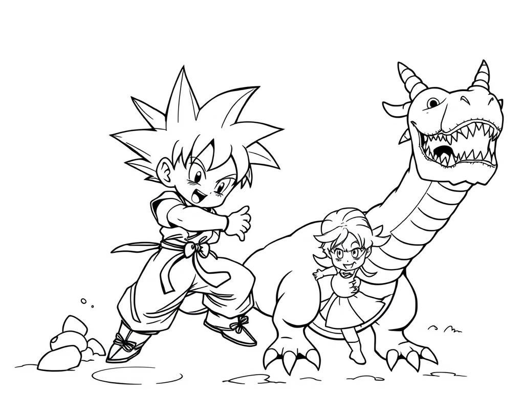 Dragon Friends Coloring Page