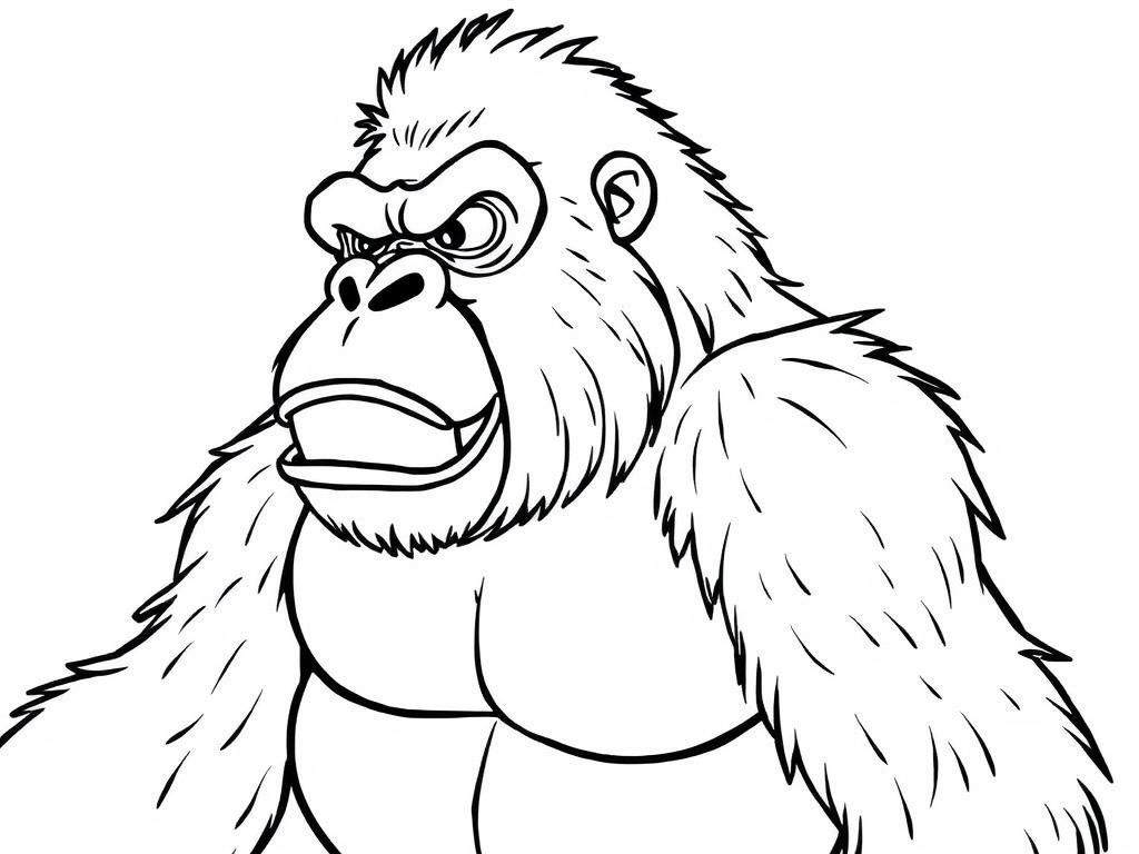 Gorilla Coloring Page